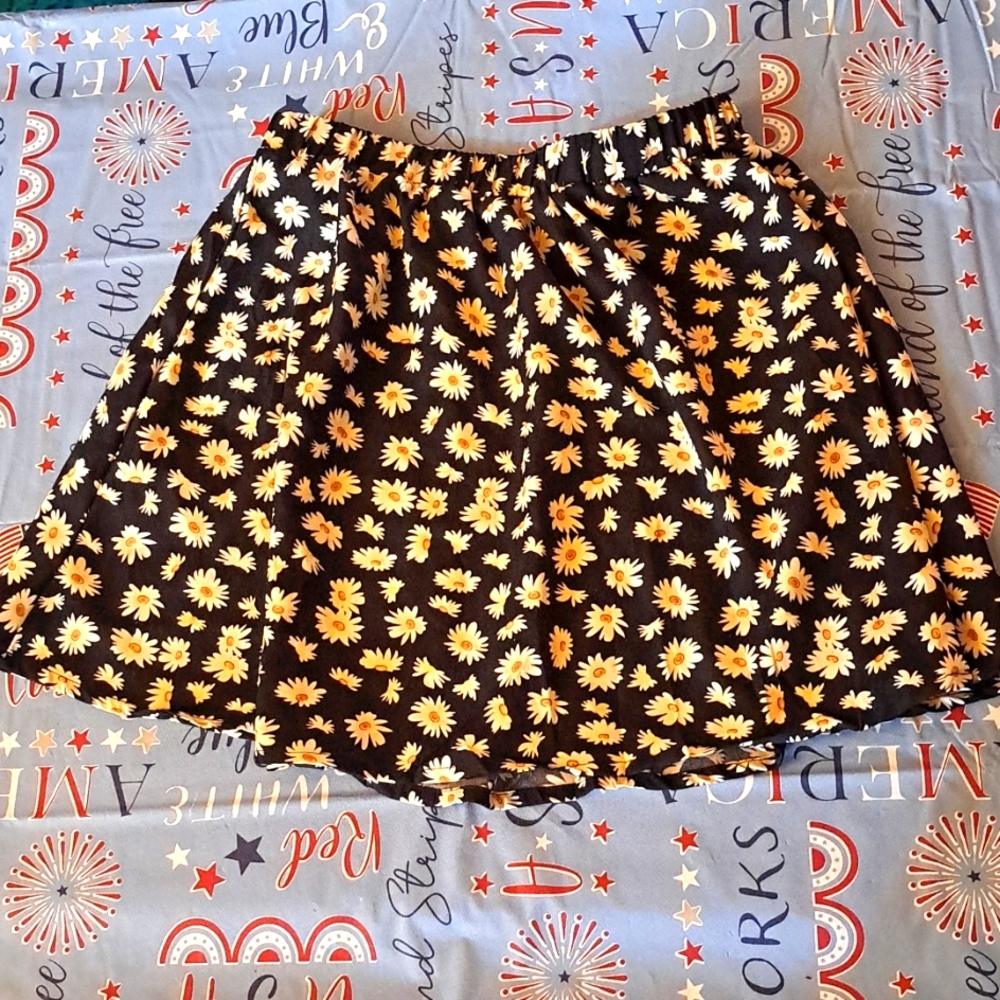 Womens Sunflowers Skirt